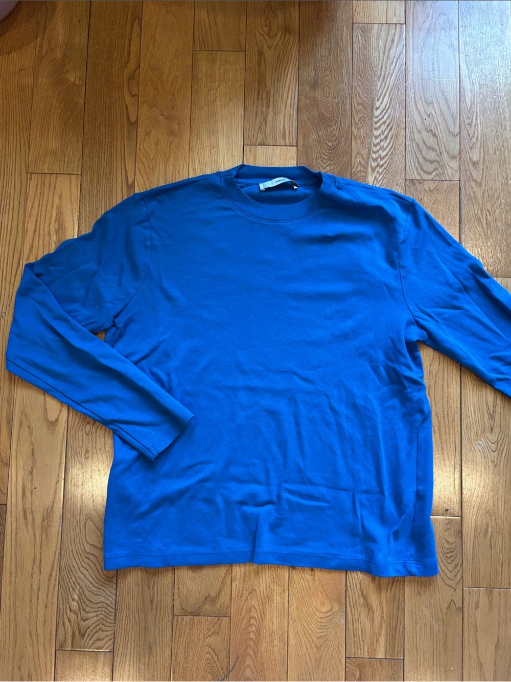 Mango Long Sleeve Crewneck Shirt - Blue